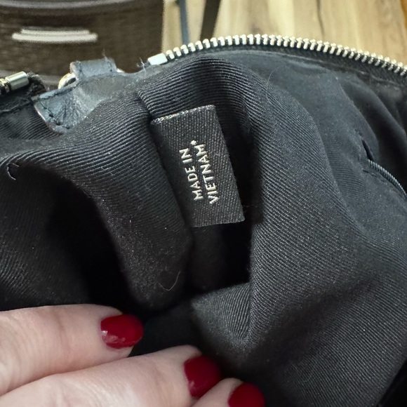 Coach Small Kelsey Satchel w/ Hangtag & strap. Black jacquard & leather Silver - Picture 7 of 9